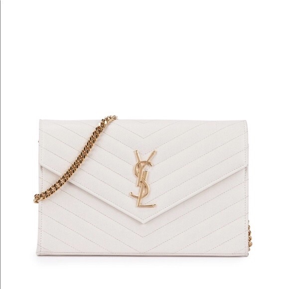 Saint Laurent Handbags - Saint Laurent Monogram Matelasse Wallet On A Chain